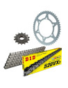 Kit chaine moto 14x50 520 DID - Couronne acier - DID520VX3 Silver - Kawasaki 300 KLXR 2002-07