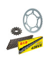Kit chaine moto 15x58 428 DID - Couronne acier - DID428VX Noir-Noir - Kawasaki E-1 2024 - Kawasaki Z E-1 2024