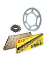 Kit chaine moto 17x39 530 DID - Couronne alu - DID530VX3 Or-Noir - Suzuki 1000 TL R 1998-2002