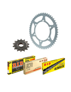 Kit chaine moto 13x60 428 DID - Couronne acier - Type de chaine au choix - Aprilia 125 RS4 2011-2021