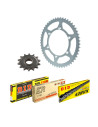 Kit chaine moto 14x42 428 DID - Couronne acier - Type de chaine au choix - Suzuki TS80X (E-G) (SC11A) 1984-87