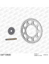 Kit chaine moto 17x54 428 AFAM - Couronne acier - Type de chaine au choix - Derbi 125 Trail 4T 2004-2005