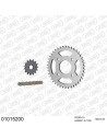 Kit chaine moto 15x42 428 AFAM - Couronne acier - Type de chaine au choix - Honda CBF 150 2011-2012