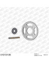 Kit chaine moto 14x41 428 AFAM - Couronne acier - Type de chaine au choix - Honda CG 125 Brazil 1985-1991