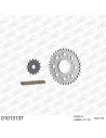 Kit chaine moto 15x36 428 AFAM - Couronne acier - Type de chaine au choix - Honda CG 125 W 1998-2003