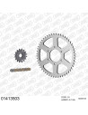 Kit chaine moto 16x53 428 AFAM - Couronne acier - Type de chaine au choix - Suzuki DR 125 SE 0-2001