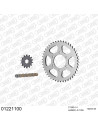 Kit chaine moto 14x45 428 AFAM - Couronne acier - Type de chaine au choix - Yamaha TW 200 E 1989-1994