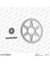 Kit chaine moto 14x54 428 AFAM - Couronne acier - Type de chaine au choix - Yamaha XT 125 1988-1991