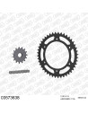 Kit chaine moto 15x44 520 AFAM - Couronne acier - Type de chaine au choix - Aprilia 650 IE Factory 2006-2010