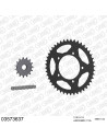 Kit chaine moto 15x44 520 AFAM - Couronne acier - Type de chaine au choix - Aprilia 650 Pegaso Strada 2005-2010