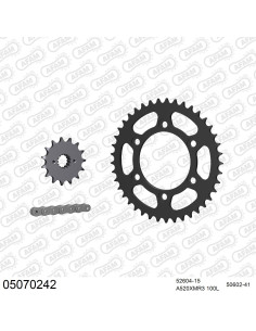 Kit chaine moto 15x41 520 AFAM - Couronne acier - Type de chaine au choix - Ducati 600 SS 1995-1998