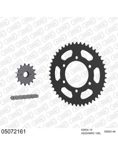 Kit chaine moto 15x46 520 AFAM - Couronne acier - Type de chaine au choix - Ducati 620 Monster 2002-2004