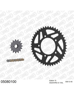 Kit chaine moto 15x46 520 AFAM - Couronne acier - Type de chaine au choix - Ducati 800 Scrambler 2015-2022