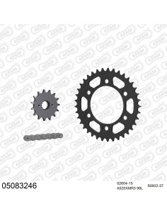 Kit chaine moto 15x37 520 AFAM - Couronne acier - Type de chaine au choix - Ducati 851 Superbike SP3 1991