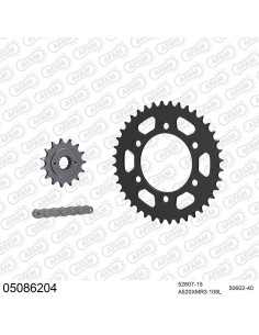Kit chaine moto 15x40 520 AFAM - Couronne acier - Type de chaine au choix - Ducati 907 IE 1990-1993