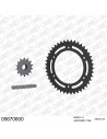 Kit chaine moto 14x43 520 AFAM - Couronne acier - Type de chaine au choix - Gilera 600 XR-T 1988-1989