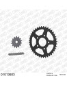 Kit chaine moto 14x40 520 AFAM - Couronne acier - 520 XLR2 - Honda CRM 125 1990-1994