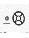 Kit chaine moto 14x42 520 AFAM - Couronne acier - Type de chaine au choix - KTM 200 Duke 2012-2013