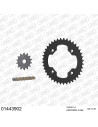 Kit chaine moto 14x40 520 AFAM - Couronne acier - Type de chaine au choix - Suzuki LT 400 Z 2009-2018