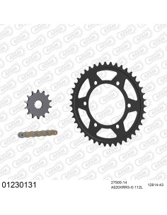 Kit chaine moto 14x43 520 AFAM - Couronne acier - 520 XRR3-G - Yamaha MT-03 2016-2022