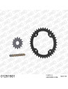 Kit chaine moto 14x38 520 AFAM - Couronne acier - Type de chaine au choix - Yamaha YFZ 450 R 2009-2023
