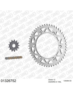 Kit chaine moto 13x50 520 AFAM - Couronne alu - Type de chaine au choix - Yamaha IT 250 1981