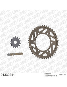 Kit chaine moto 14x43 520 AFAM - Couronne alu - 520 XRR3-G - Yamaha YZF - R3 2015-2022