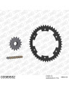 Kit chaine moto 16x45 525 AFAM - Couronne acier - Type de chaine au choix - Aprilia 1000 Caponord Rally 2001-2009