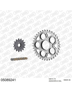 Kit chaine moto 15x36 525 AFAM - Couronne acier - Type de chaine au choix - Ducati 998 S 2002-2004
