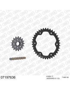Kit chaine moto 17x38 525 AFAM - Couronne acier - 525 XHR3-G - KTM 1290 Superduke 2014-2022