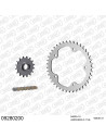 Kit chaine moto 16x41 525 AFAM - Couronne acier - 525 XSR2-G - MV Agusta 800 Veloce 2015-2020