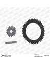 Kit chaine moto 18x43 530 AFAM - Couronne acier - Type de chaine au choix - Triumph 955 Speed Triple / Daytona 1999-2001