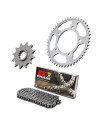 Kit chaine moto 17x41 525 EK CHAIN - Couronne acier - MVXZ2 - Suzuki V-Strom 1050 2020 - 2022