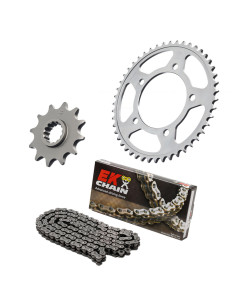 Kit chaine moto 15x41 520 EK CHAIN - Couronne acier - SROZ2 - Honda CL 500 2023 - 2025 - NX 500 2024 - 2025