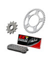 Kit chaine moto 15x41 428 EK CHAIN - Couronne acier - ZVX - Suzuki GP 125 1978 - 1983