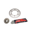 Kit chaine moto 13x50 520 JT - Couronne acier - 520 X1R - Kawasaki 450 KLX R 2008-2014