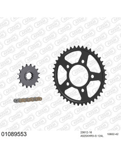 Kit chaine moto 16x42 525 AFAM - Couronne acier - 525 XHR3-G - Honda CRF 1000 2016-2019