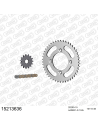 Kit chaine moto 15x46 428 AFAM - Couronne acier - Type de chaine au choix - AJP 125 PR3 Supermoto PRO 2008-2015