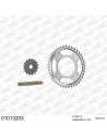 Kit chaine moto 16x42 428 AFAM - Couronne acier - Type de chaine au choix - Honda 125 CBF 2009-2016