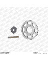 Kit chaine moto 15x43 428 AFAM - Couronne acier - Type de chaine au choix - Honda XL 125 K2-K3 1978-1979