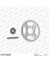 Kit chaine moto 14x47 428 AFAM - Couronne acier - Type de chaine au choix - Kawasaki KH 125 A1-A4 1977-1982