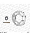 Kit chaine moto 14x57 428 AFAM - Couronne acier - Type de chaine au choix - Kawasaki KLX 125 L 2003-2006