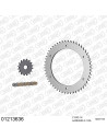 Kit chaine moto 16x53 428 AFAM - Couronne acier - Type de chaine au choix - Yamaha TDR 125 Belgarda 1989-1993