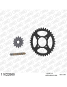 Kit chaine moto 14x36 520 AFAM - Couronne acier - Type de chaine au choix - Aeon 220 Cobra 2005-2011