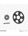 Kit chaine moto 17x40 520 AFAM - Couronne acier - Type de chaine au choix - Aprilia 125 RS 1999-2005