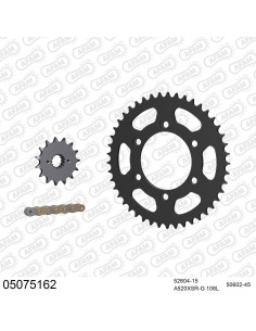 Kit chaine moto 15x45 520 AFAM - Couronne acier - Type de chaine au choix - Ducati 696 Monster 2008-2014
