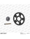 Kit chaine moto 13x38 520 AFAM - Couronne acier - Type de chaine au choix - Gilera 125 MX-1 / MX-R 1988-1992