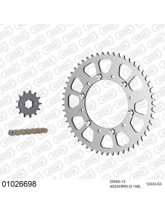Kit chaine moto 13x53 520 AFAM - Couronne acier - Type de chaine au choix - Honda 250 XR R 1981-1983