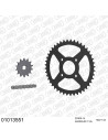 Kit chaine moto 14x44 520 AFAM - Couronne acier - Type de chaine au choix - Honda XL 125 V Varadero 2000-2016