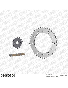 Kit chaine moto 14x39 520 AFAM - Couronne acier - Type de chaine au choix - Honda XL 500 S 1979-1981